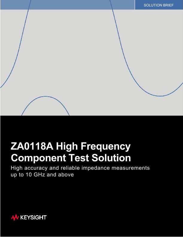ZA0118A High Frequency Component Test Solution