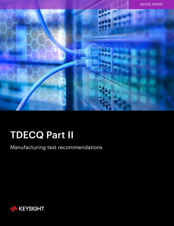 TDECQ Part II Manufacturing Test Recommendations
