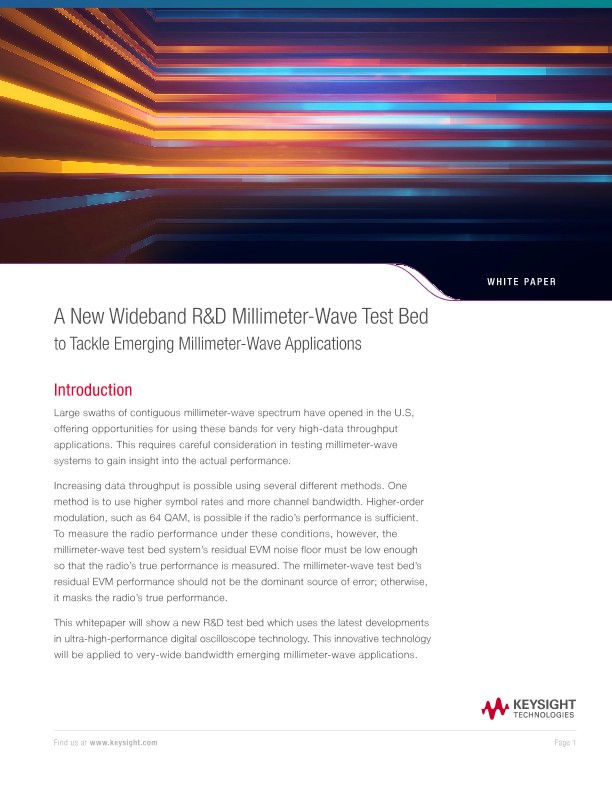 Tackle Emerging Millimeter-Wave Applications