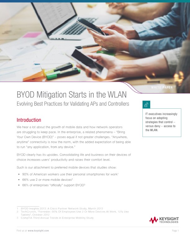 BYOD Mitigation Starts in the WLAN