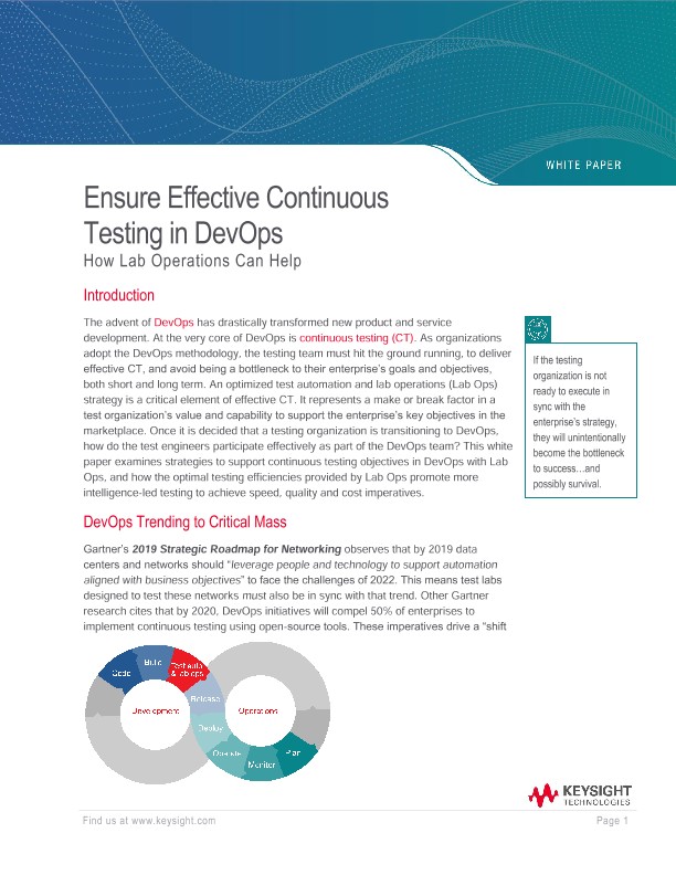 Ensure Effective Continuous Testing in DevOps