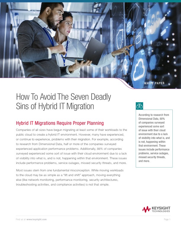 How to Avoid the Seven Deadly Sins of Hybrid IT Migration