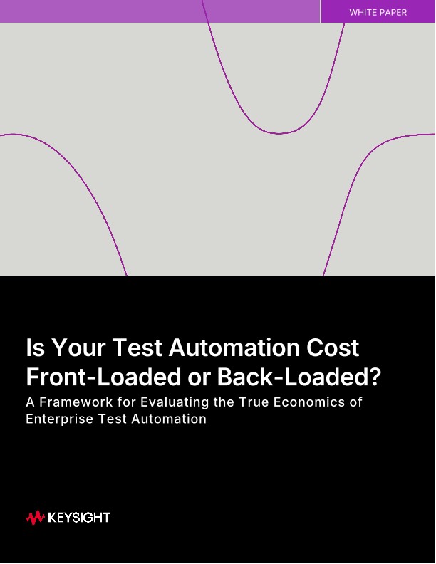 Is Your Test Automation Cost Front-Loaded or Back-Loaded?