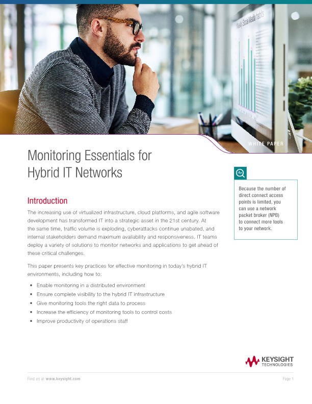 Monitoring Essentials for Hybrid IT Networks