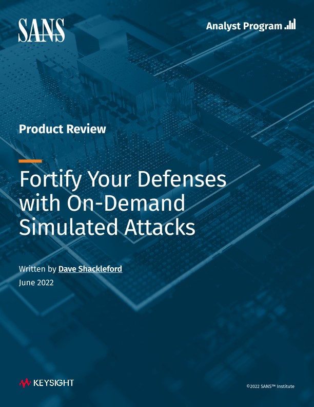 SANS Fortify Your Defenses with On-Demand Simulated Attacks