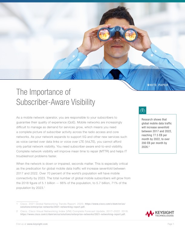 The Importance of Subscriber-Aware Visibility