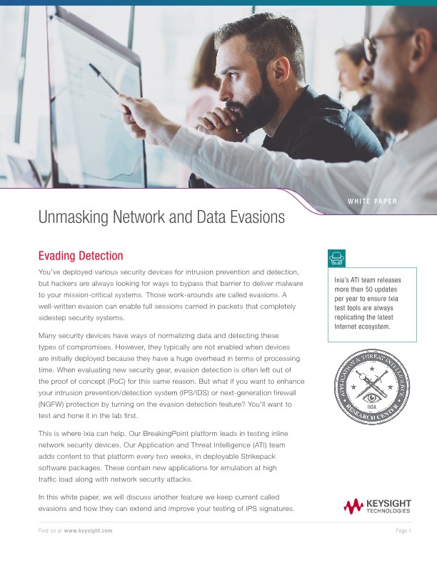 Unmasking Network and Data Evasions