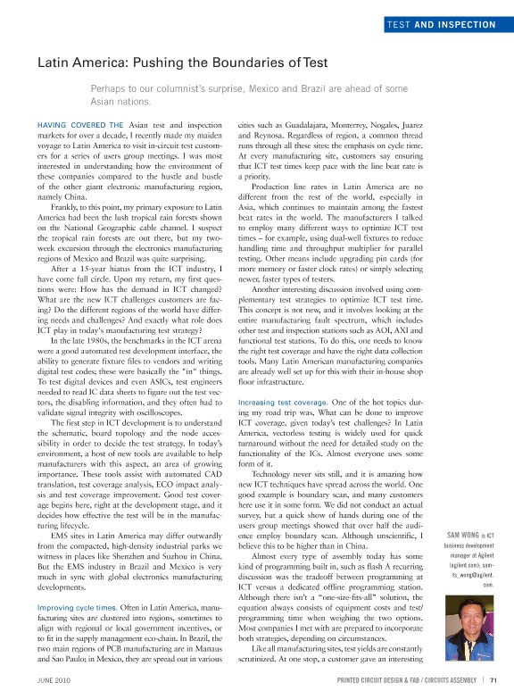 Latin America: Pushing the Boundaries of Test