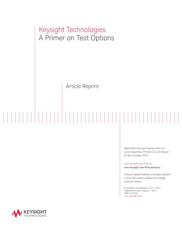 A Primer on Test Options