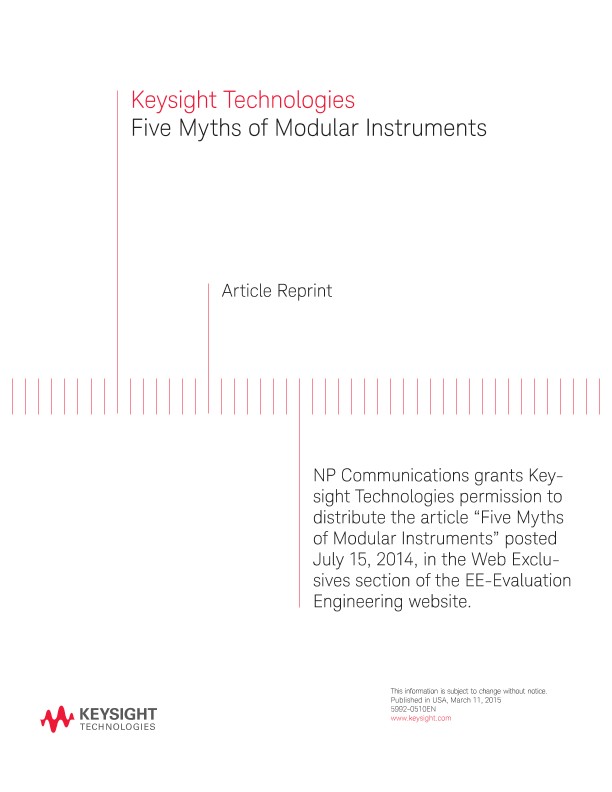 5 Myths of Modular Instruments