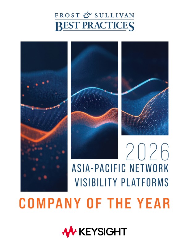 Keysight Visibility Award APAC Frost and Sullivan 2026