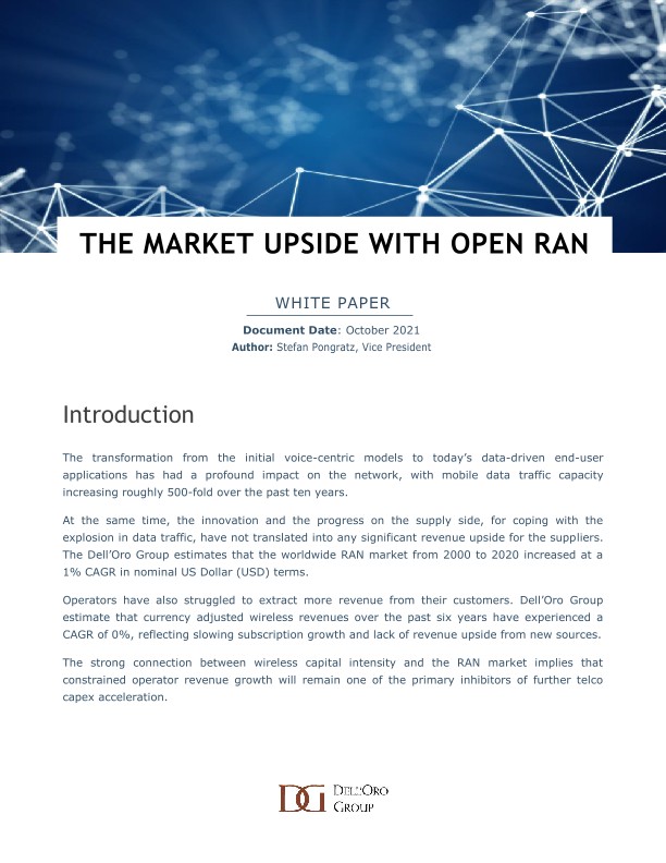 The Market Upside with Open RAN
