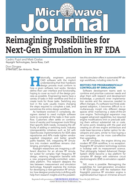 The Next-Generation in RF Circuit Simulation for RF EDA
