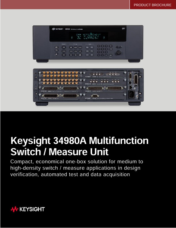 Keysight 34980A Multifunction Switch / Measure Unit