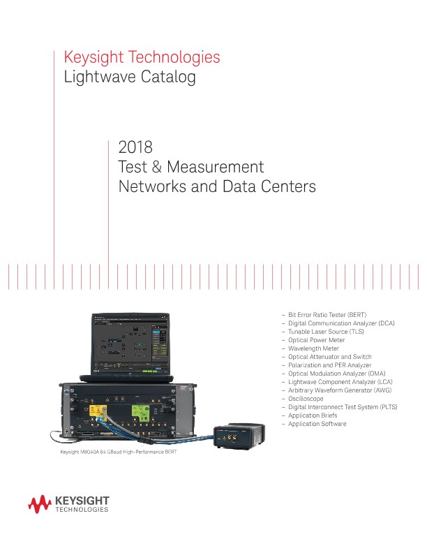 Lightwave Catalog: Test & Measurement Networks and Data Centers PDF ...