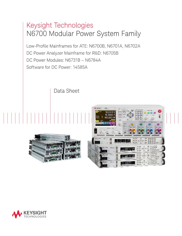 N6700 Modular Power System Family