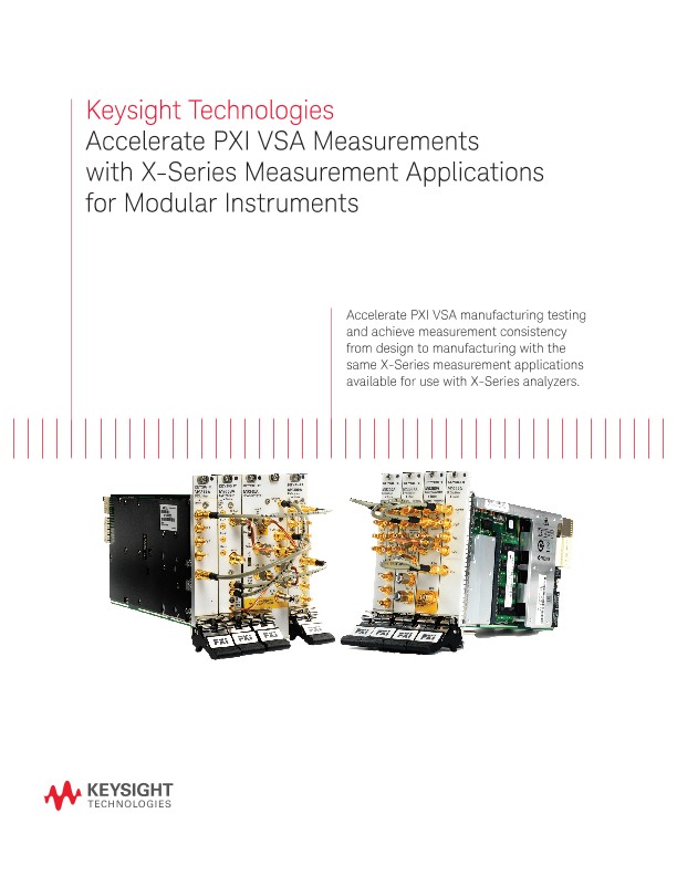Accelerate PXI VSA Measurements with X-Series Measurement Application for Modular Instruments