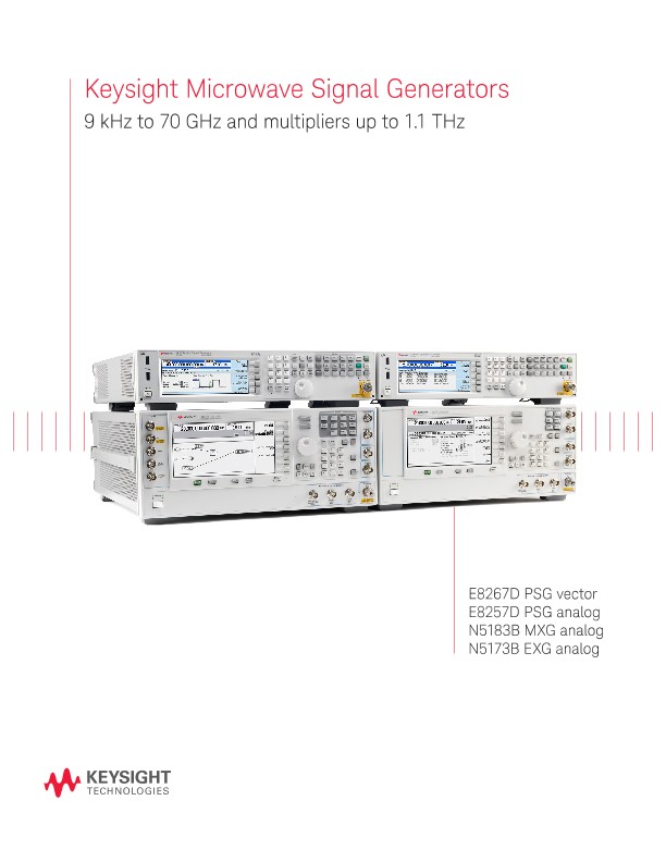 PSG, MXG, & EXG Microwave Signal Generators