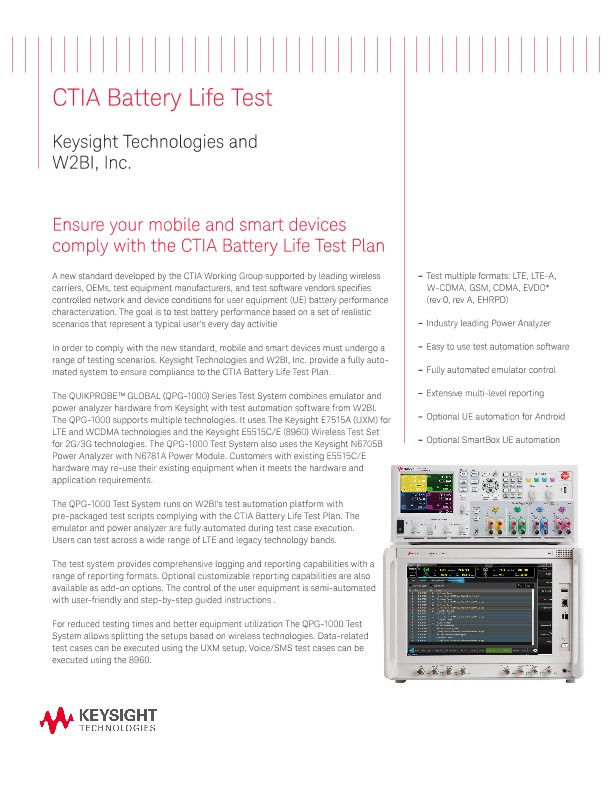 CTIA Battery Life Test