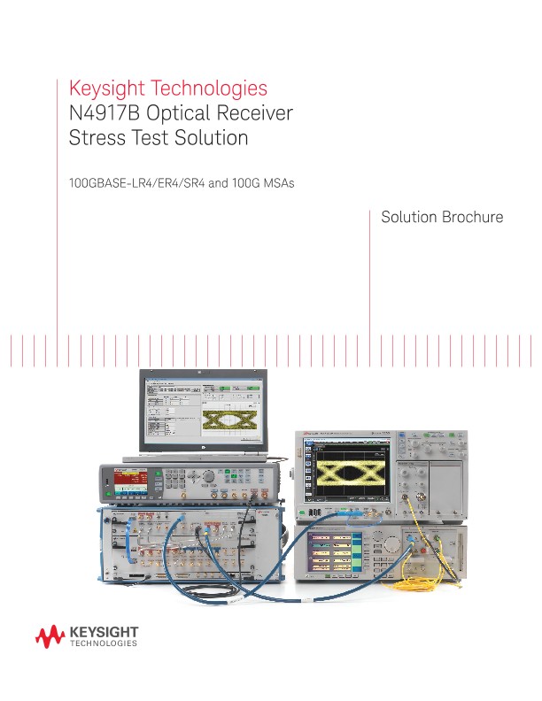 N4917B Optical Receiver Stress Test Solution