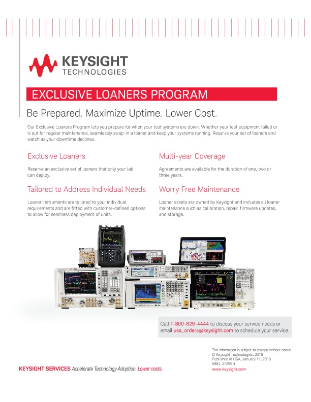 Exclusive Loaners Program 