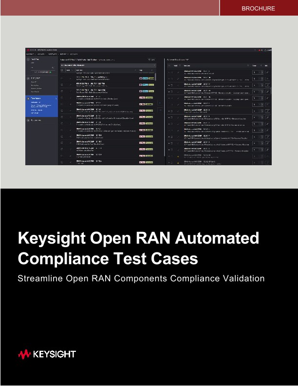 Keysight Open RAN Automated Compliance Test Cases