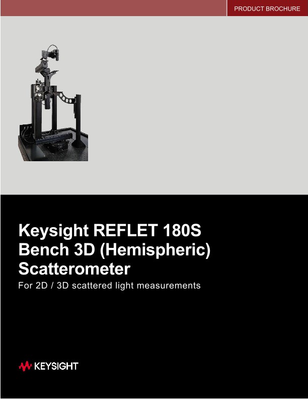 Keysight REFLET 180S Bench 3D Hemispheric Scatterometer