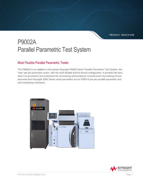 P9002A Parallel Parametric Test System