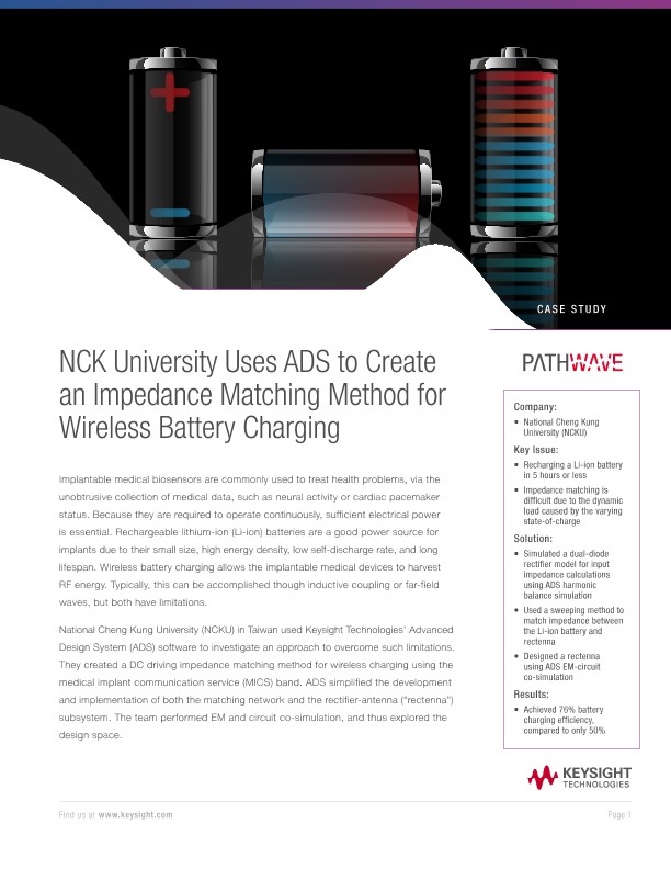 Create an Impedance Matching Method for Wireless Battery Charging