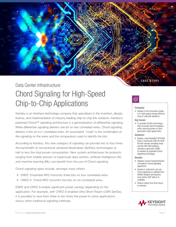 Chord Signaling for High-Speed Chip-to-Chip Applications