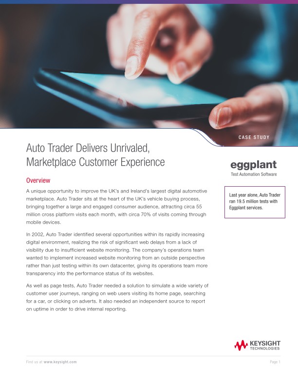 Auto Trader Delivers Unrivaled, Marketplace Customer Experience