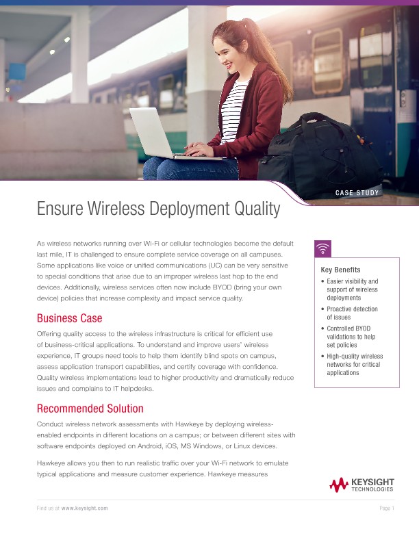Ensure Wireless Deployment Quality