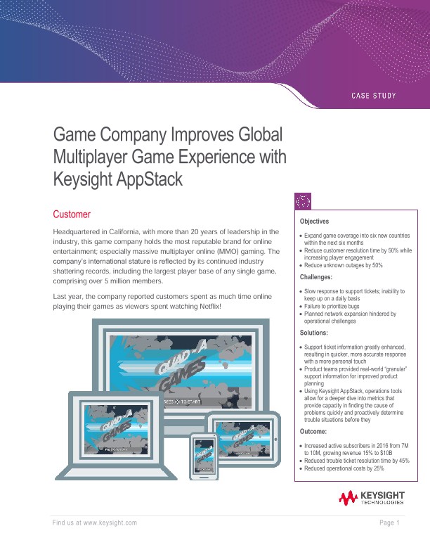 Game Company Improves Game Experience with AppStack