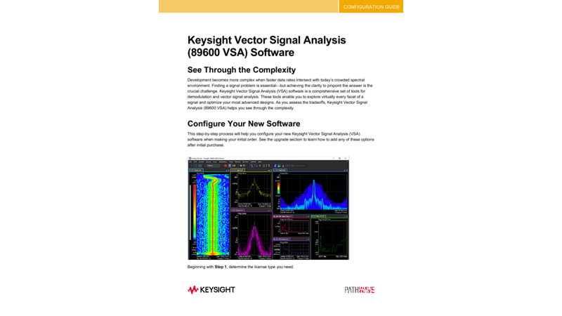 Keysight Vector Signal Analysis (89600 VSA) | Keysight