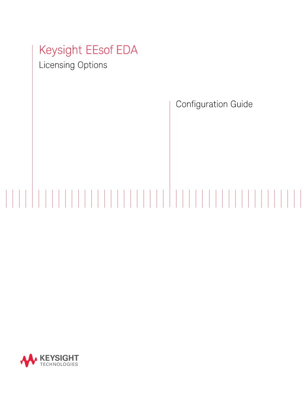 Keysight EEsof EDA Licensing Options