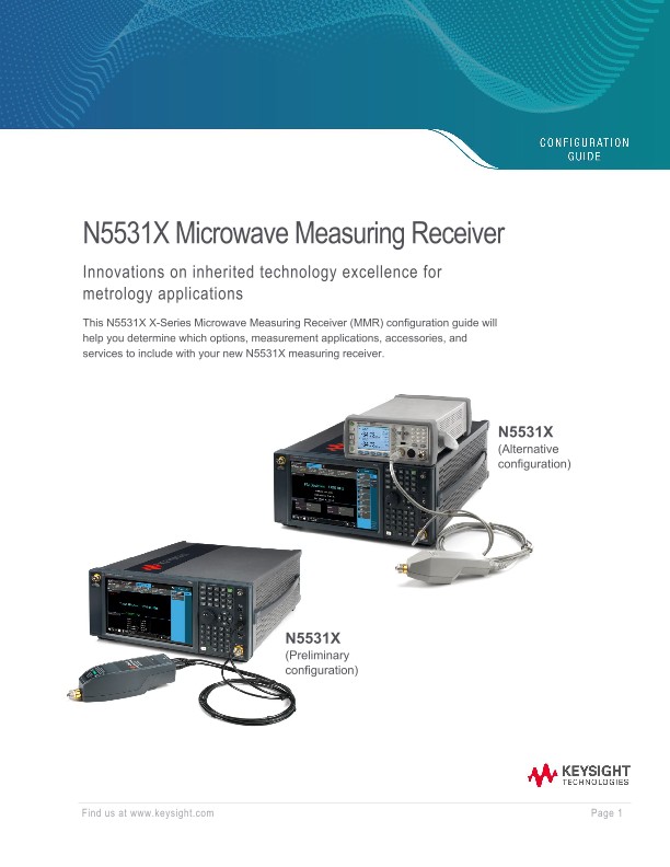N5531X Microwave Measuring Receiver