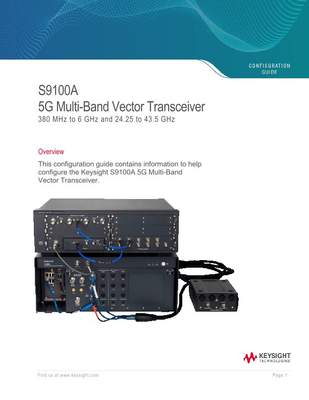 S9100A 5G Multi-Band Vector Transceiver