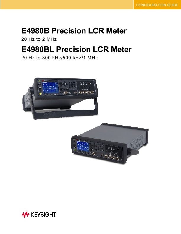 E4980B / E4980BL Precision LCR Meter