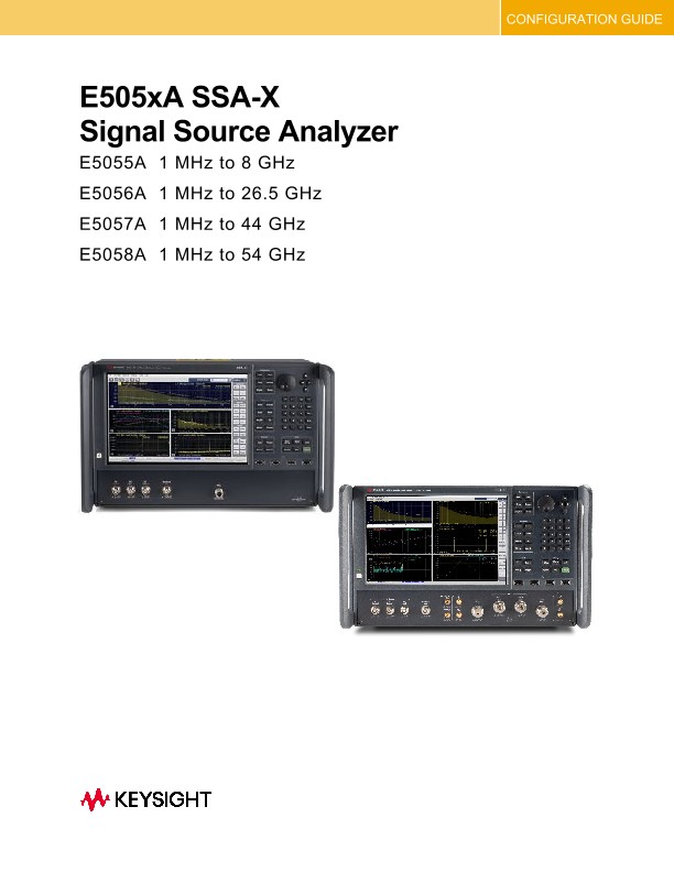 E5055A SSA-X Signal Source Analyzer