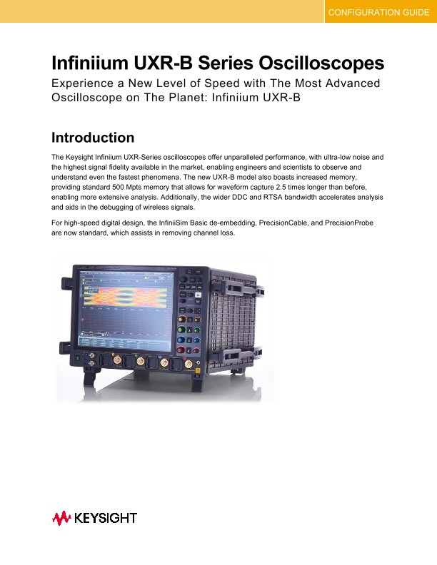 Infiniium UXR-B Series Oscilloscopes