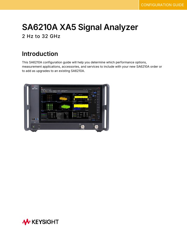 SA6210A XA5 Signal Analyzer