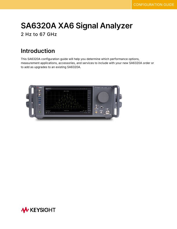 SA6320A XA6 Signal Analyzer