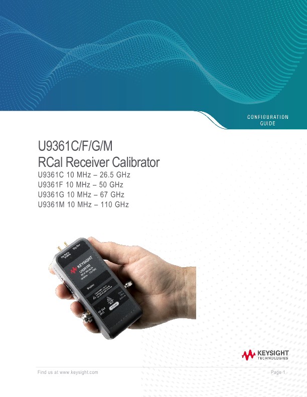 U9361C/F/G/M RCal Receiver Calibrator
