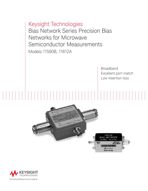 Bias Network Series Precision Bias Networks for Microwave Semiconductor Measurement