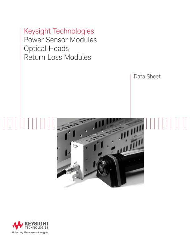 Power Sensor Modules - Optical Heads - Return Loss Modules 