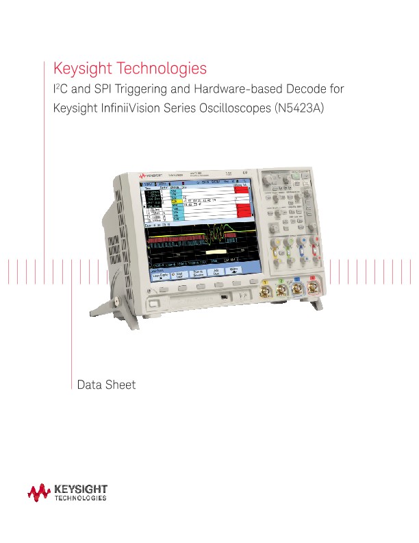 I2C and SPI Triggering and Hardware-based Decode for InfiniiVision Series Oscilloscopes  