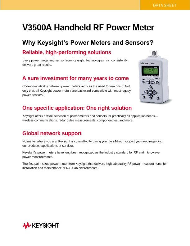 V3500A Handheld RF Power Meter