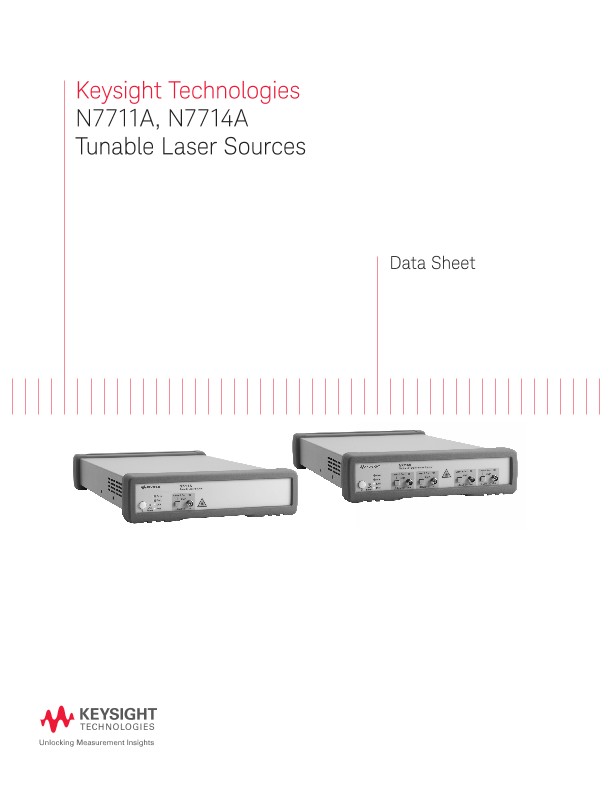 N7711A, N7714A Tunable Laser Sources