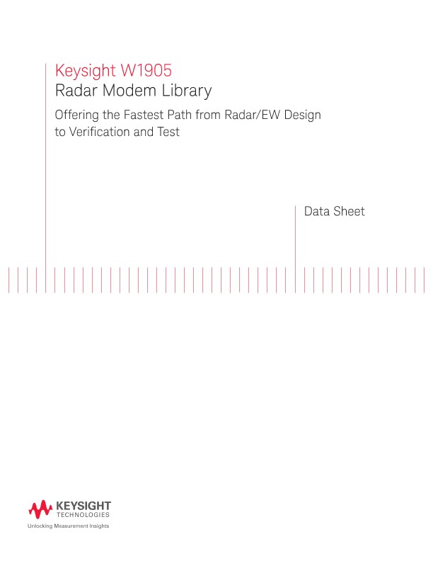W1905 Radar Modem Library