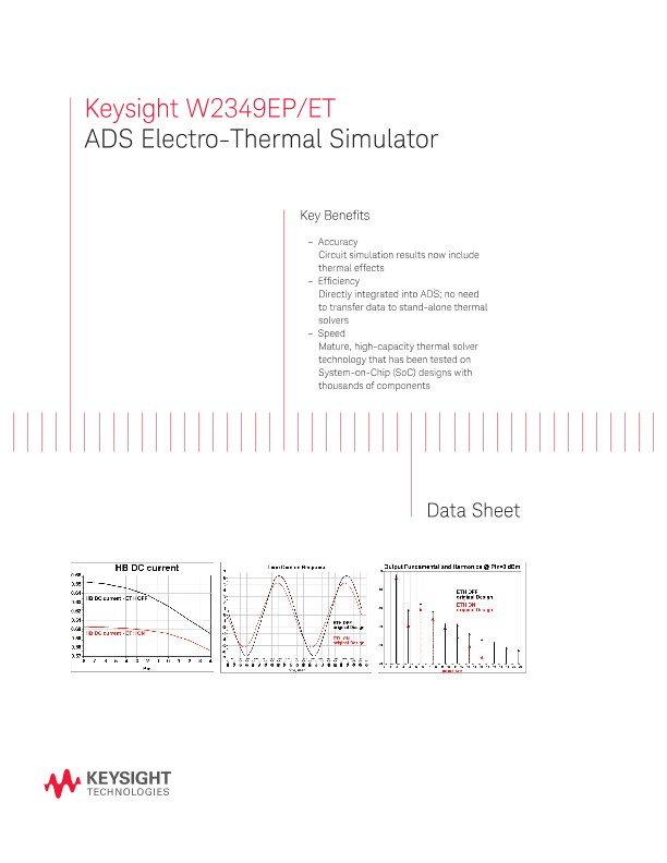 W2349EP/ET ADS Electro-Thermal Simulator